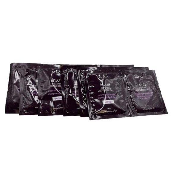 Lot of 6 Aveda Invati Advanced Exfoliating Shampoo Lt Conditioner .34oz 10ml ea - Picture 2 of 7